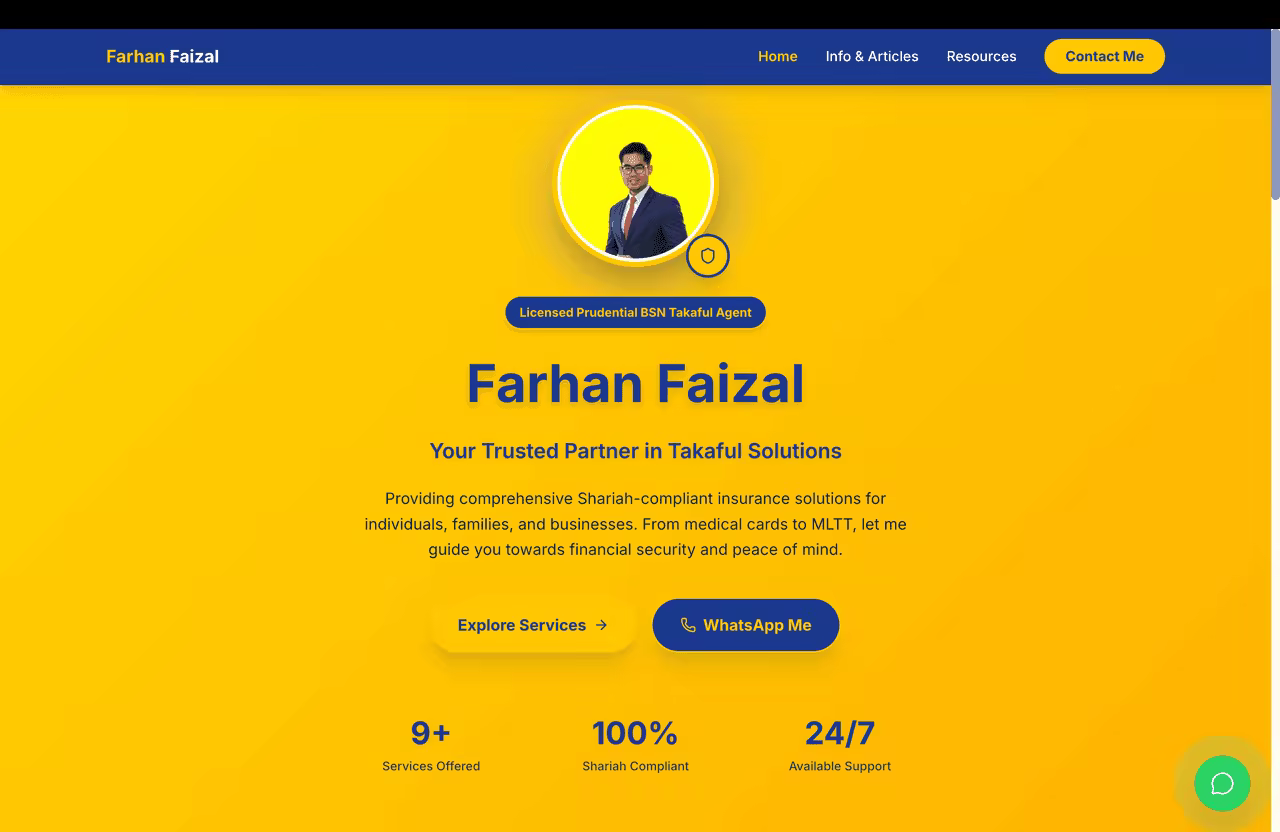 Farhan Faizal website