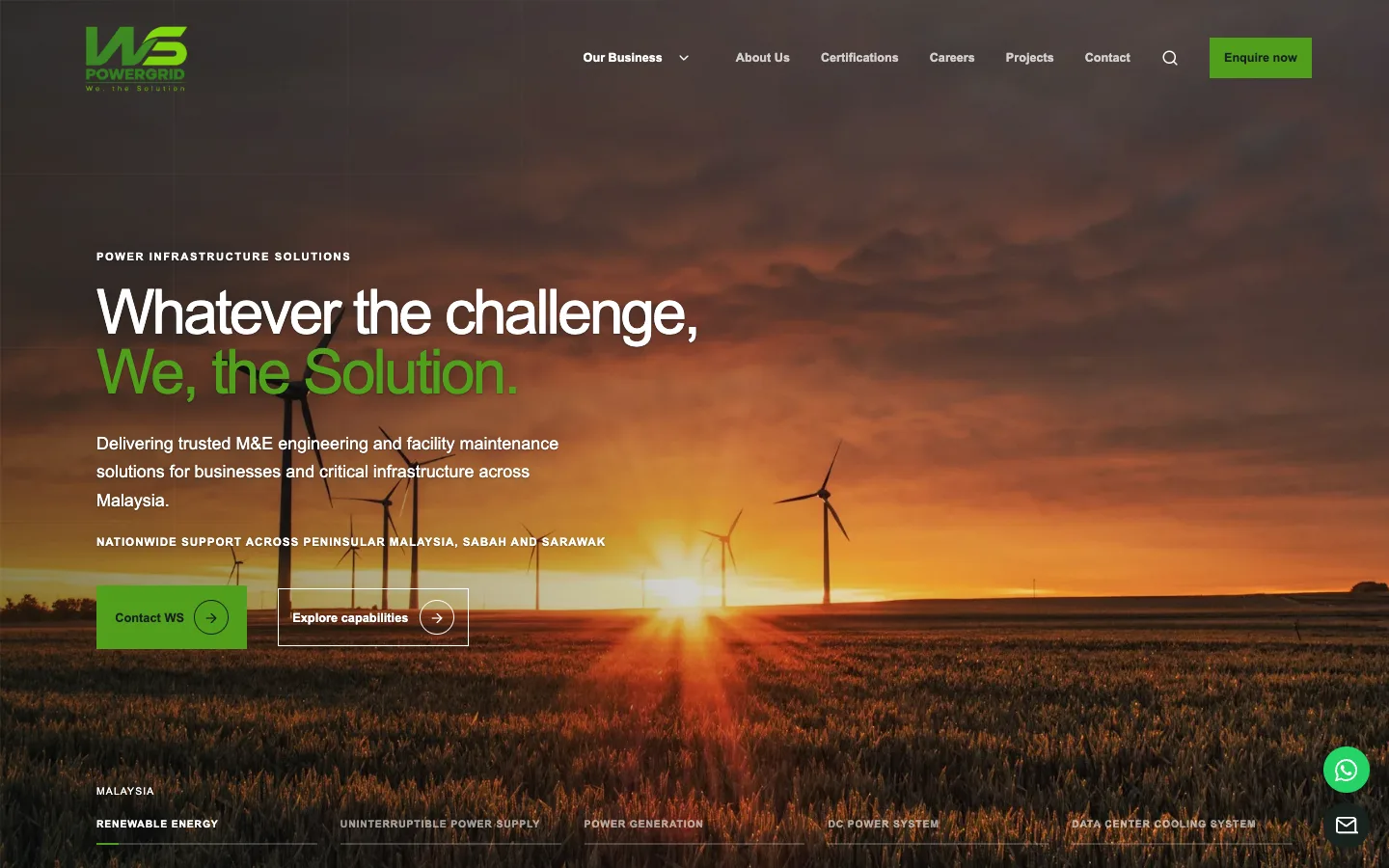 WS Powergrid website